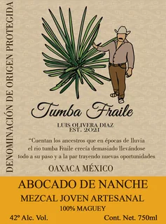 Etiqueta Frontal - Abocado de Nanche Mezcal